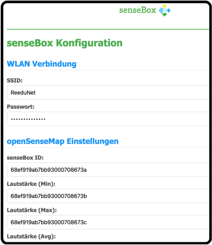 WiFi-Infos und IDs angeben