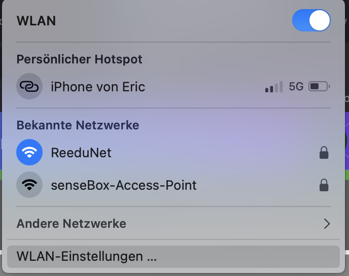 senseBox-Access-Point